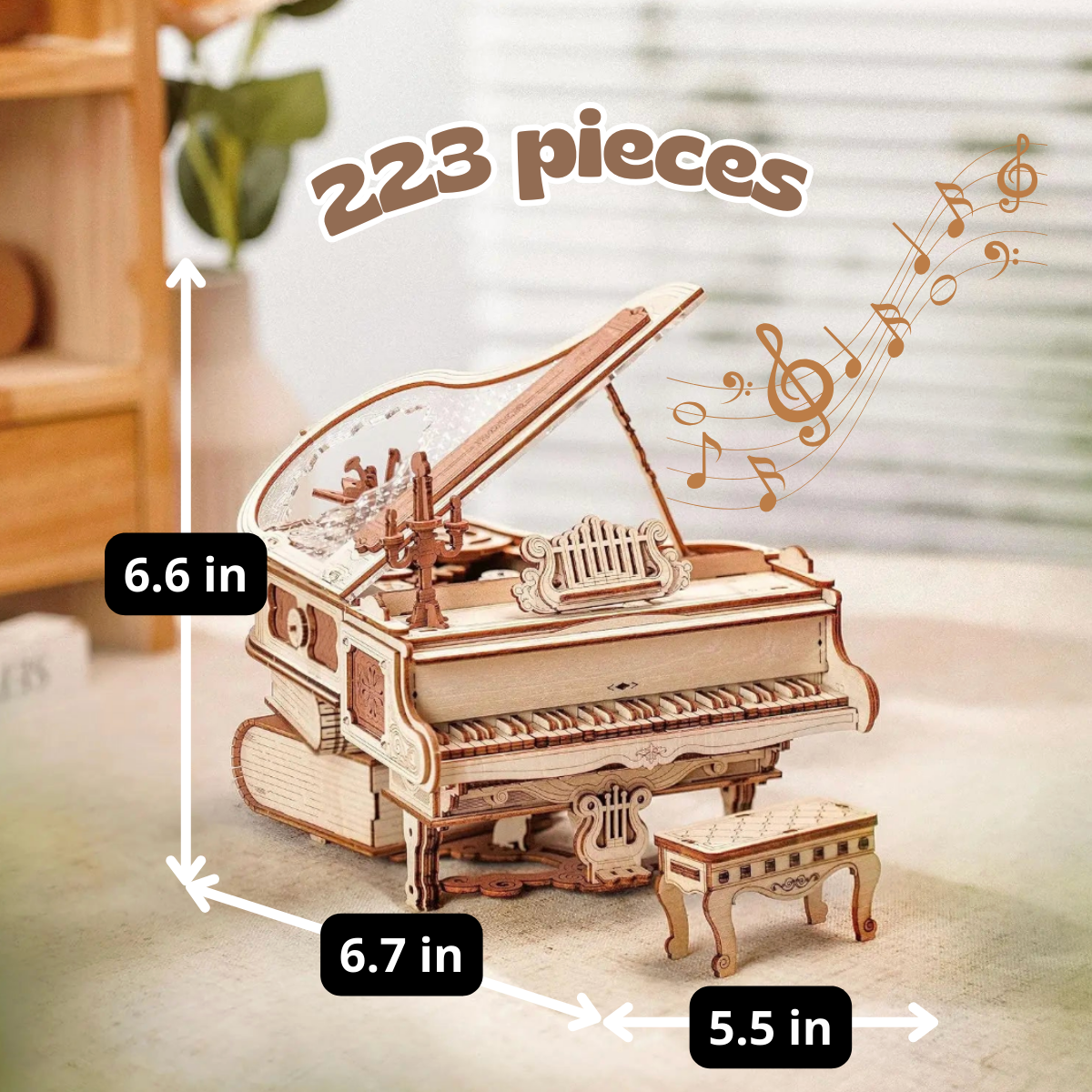 Déwoolika® Magic Piano 3D Puzzle