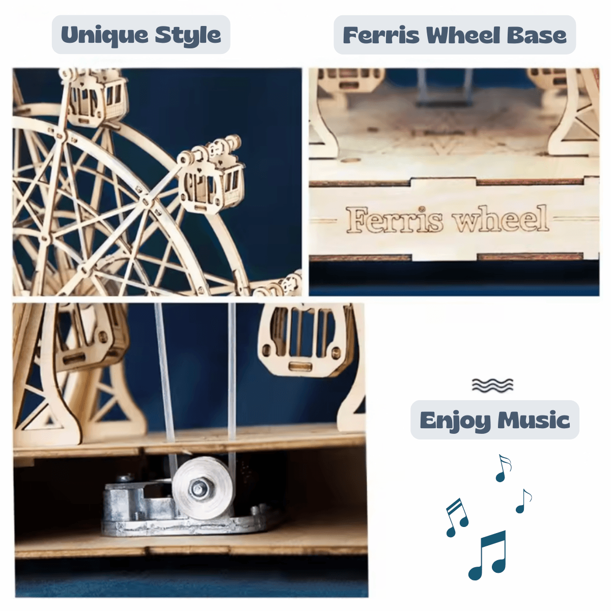 Déwoolika® Ferris Wheel Music Box - Déwoolika