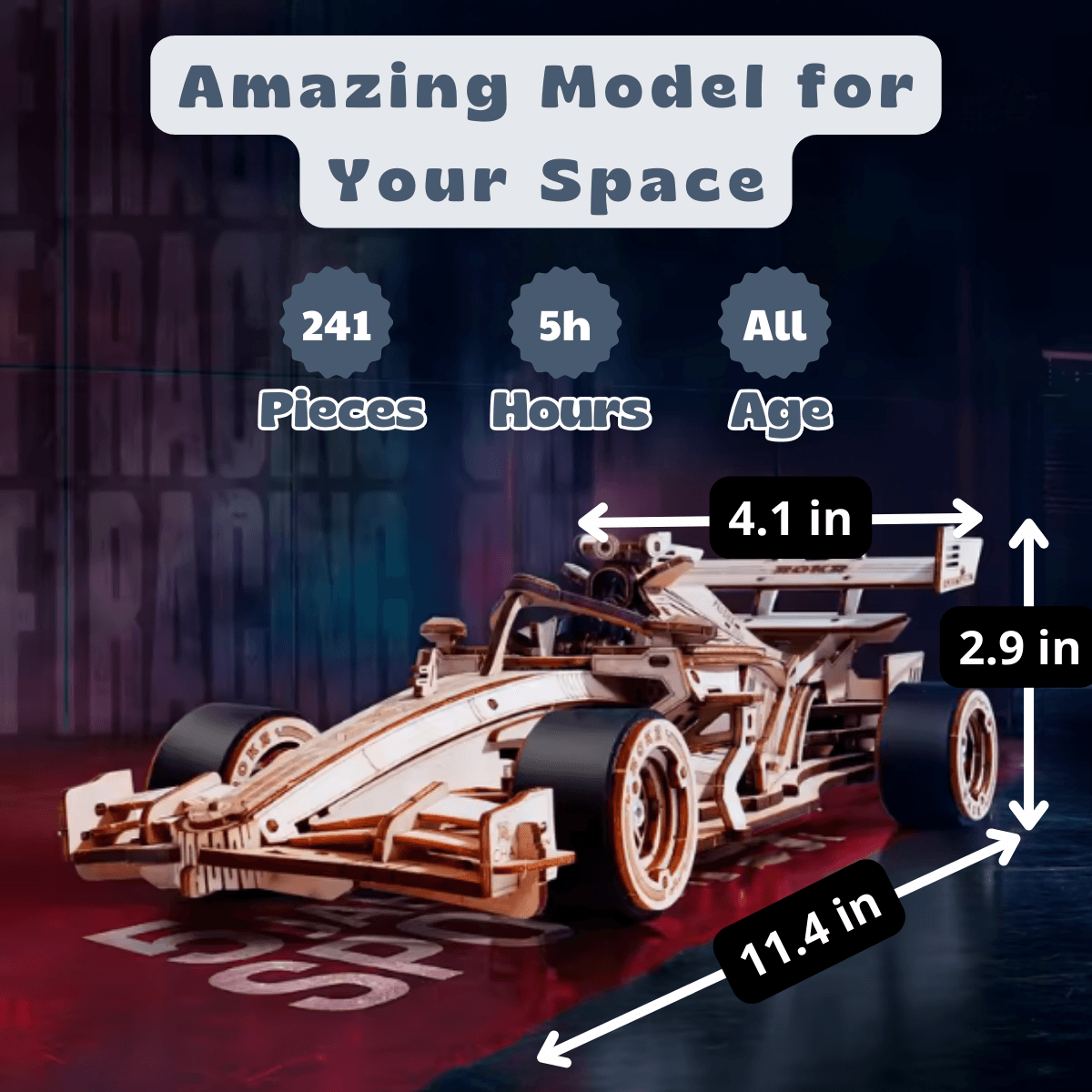 Déwoolika® Racing Car Puzzle - Déwoolika