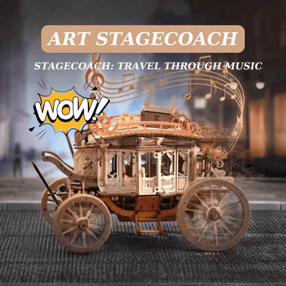 Déwoolika® Stagecoach Music Box - Déwoolika